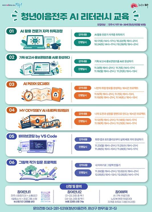 전주시, 청년이음전주에서 AI로 키우는 청년 역량!